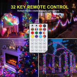 Luzes de Festa <span class=keywords><strong>LED</strong></span> RGB à Prova d'Água para Exterior 66FT 50 LEDs com Soquete Padrão dos EUA Luzes de Fada <span class=keywords><strong>LED</strong></span> Seguras e Inquebráveis - Product Image 6