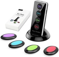 Système d'alarme anti-perte intelligent sans fil GSM portable en ABS pour localisateur de clés, portée de détection 30-50m, alerte sonore, sécurité domestique à piles