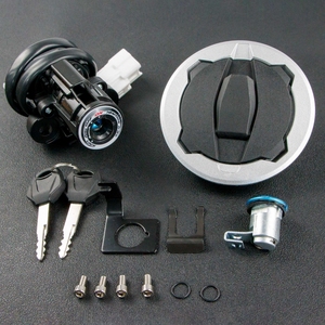 Ensemble de clés de couvercle de serrure d'allumage en gros, compatible avec Kawasaki Ninja 400 <span class=keywords><strong>Z400</strong></span> 2018-2024- - Product Image 1