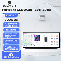 DUDUAUTO Passend für Benz CLS W218 2011-2018 12,3-Zoll Modifiziertes Android-System Bluetooth Car-Play Navigationsbildschirm