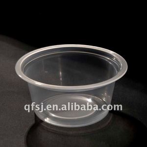 Gobelet PP à fond plat personnalisé de 89 mm, transparent, jetable, pour <span class=keywords><strong>sauces</strong></span>, ketchup, fruits, poissons, fruits de mer, emballage avec option de couvercle personnalisé - Product Image 6