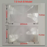 2.4 pouces ~ 7 pouces bricolage téléphone projecteur lentille de Fresnel optique PMMA fil condensation lentilles lentilles de mise au point