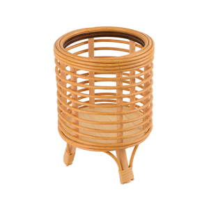 Supporto per piante in <span class=keywords><strong>vimini</strong></span> in Rattan cestini per piante in <span class=keywords><strong>vimini</strong></span> da interni stile Boho fiori cavi espositore per sgabello da pavimento in piedi - Product Image 6