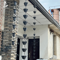 Chaîne de pluie de luxe en aluminium et cuivre de haute qualité Sangobuild, décoration de jardin extérieure avec système de drainage de toit, usage domestique