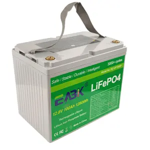 UPS גיבוי lifepo4 סוללות שמש סוללה 12v 100ah סוללה