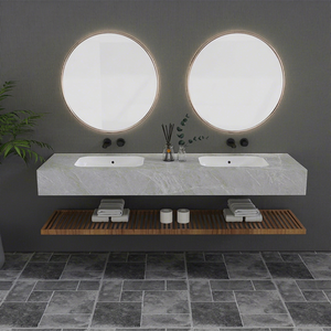 Lavabo compact en porcelaine pour salle de bain, modèle STP-2023A, fabriqué en Malaisie pour la pierre, marque OEM - Product Image 1