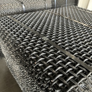 Nouveau tamis vibrant en treillis métallique à sertissage de sécurité, à haute teneur en manganèse, <span class=keywords><strong>pour</strong></span> l'exploitation minière et les concasseurs de pierres, vente en gros - Product Image 2