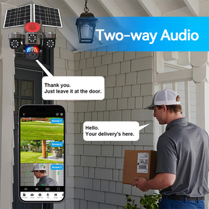Caméras IP sans fil solaires 4G Hieasy à quatre objectifs, 4K AOV PTZ, détection PIR, suivi automatique des personnes, caméra CCTV réseau extérieure - Product Image 6