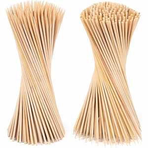 Emballage personnalisé en gros, biodégradable, respectueux de l'environnement, brochettes en bambou de 20/30/35 cm, grillades au charbon de bois jetables, design minimaliste - Product Image 1