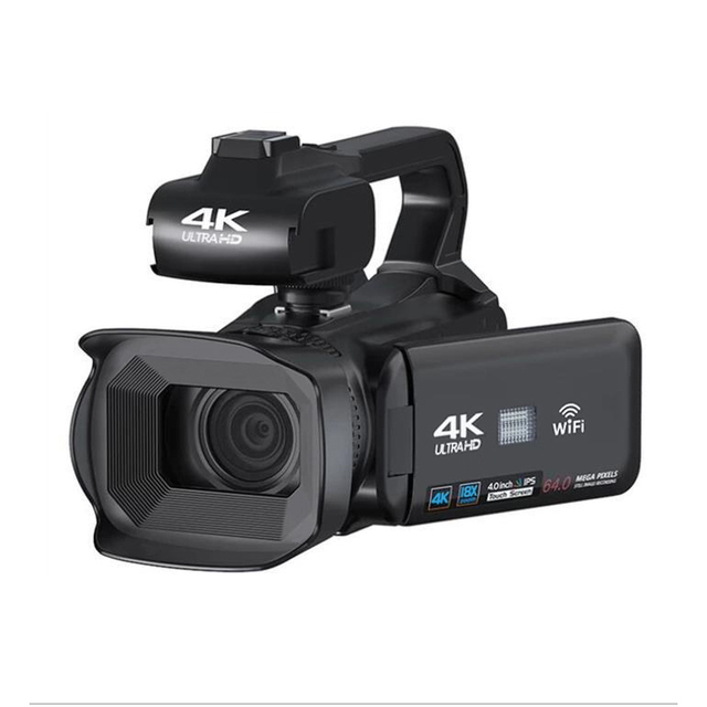 Professional 4 Inch Touch Screen 18X Zoom WIFI 64MP 4K HD Digital Camera for Video Shooting Factory Prices SD Card Support China