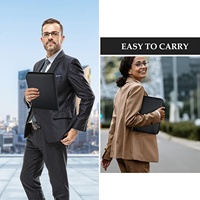 Portafolio Profesional ProCase, Carpeta con Cierre, Bolsillos con Cremallera, Organizador de Documentos Legales, Tamaño Carta/A4, Hecho en China