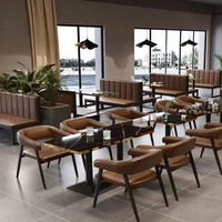 Juego de Muebles Modernos para Restaurante, Mesas y Sillas para Restaurante, Juego de Mesa de Comedor, Juego de Mesa para Restaurante, Sofá