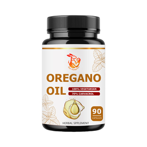 Cápsulas de Aceite de Orégano 100% Vegetarianas, Suministro de Fábrica, con Hoja de Orégano Silvestre del Mediterráneo, Apoyo a la Salud Digestiva, a Base de Hierbas - Product Image 1