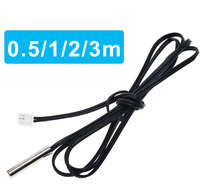 Sonde de température NTC étanche W1209 50CM 1M 2M 3M avec câble 10K 1% 3950 W1209 W1401
