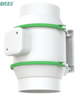 Ventilateur d'extraction d'air silencieux en plastique à roulement à billes électrique 220 volts 10 pouces OEM ODM pour usage domestique