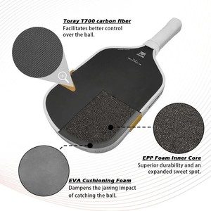 Paleta de Pickleball BOOM GEN5, Diseño Alargado y Ancho, Espuma EVA Power Surrounding, Núcleo de Espuma EPP Pura, Fibra de Carbono Cruda Toary, Proyecto LABS - Product Image 4
