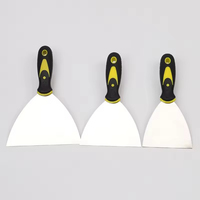 Spatule professionnelle de haute qualité et durable pour plaques de plâtre, personnalisable OEM, très vendue, couteau à mastic en acier inoxydable, réparation murale en caoutchouc