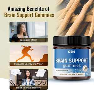 Aeglwell OEM Private Label <span class=keywords><strong>Brain</strong></span> boost integratore concentrazione di messa a fuoco per migliorare la memoria salute del cervello Gummies organico - Product Image 4