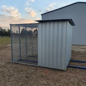 Chenil pour chiens en treillis soudé en fil de fer galvanisé Grand abri pour chiens avec panneau étanche Enclos pour chiens - Product Image 5