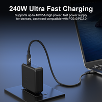 Câble USB4 ULT-unite coaxial AWG30 avec gaine en PVC souple, type C, prend en charge l'affichage UHD 5K 60Hz, transfert de données 80 Gbps, charge PD 240 W