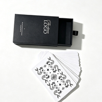 Boîte à tiroir rigide écologique personnalisée par le fabricant, ensemble de cartes de jeu de luxe personnalisées avec boîte coulissante