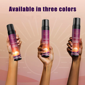 Ensemble de crème de bronzage sans soleil en bronze naturel pour femmes 3 pièces mousse autobronzante applicateur de dos gant autobronzant - Product Image 4