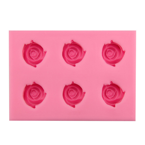 Moules à gâteau en silicone DIY en forme de <span class=keywords><strong>rose</strong></span> à 4 couches de pétales, forme rectangulaire, même style 3D classique - Product Image 5