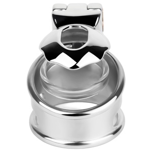 Jaula de Castidad Masculina FRRK Sin Anillo Base con 9 Anillos de Plástico para Pene, Correa Anticaída BDSM, Juguete Sexual para Adultos, Venta al por Mayor, Personalizado - Product Image 6