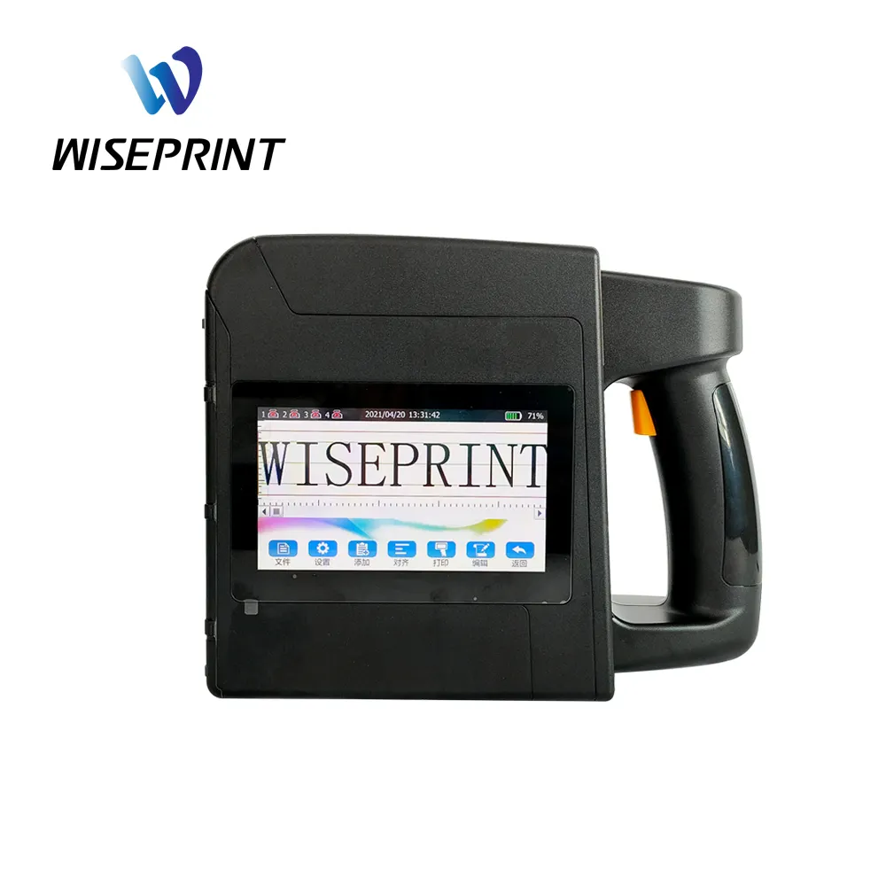 Wiseprint Máy In Mã Hóa Ngày Hết Hạn Ký Tự Lớn Tạo Bọt Nhiệt B85 100Mm Súng Máy In Phun Cầm Tay Máy In Phun Cầm Tay