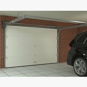 Porte de garage moderne isolée automatique intelligente en aluminium noir de luxe pour <span class=keywords><strong>villa</strong></span> - Product Image 5