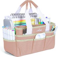 Sac fourre-tout pour l'organisation des travaux manuels, grand sac de rangement pour l'art, vert bleuâtre, polyester, pliable |   Pochettes Multiples pour Couture et Scrapbooking