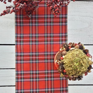 Long Cotton Blend Colorful Embroidery Table Runner - Product Image 1