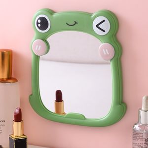 Miroir de <span class=keywords><strong>maquillage</strong></span> suspendable en forme de <span class=keywords><strong>grenouille</strong></span> verte de haute qualité, miroir de bureau mignon avec boîte en papier, miroir mural pliable pour dortoir - Product Image 4