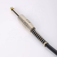 Kabel Gitar Kulit PU Berkualitas Tinggi 3M/5M/10M Menerima Pesanan OEM Kabel Instrumen Elektronik Kabel Audio