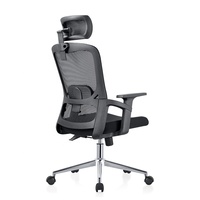 Nouveautés Faible QUANTITÉ MINIMALE DE COMMANDE Fabricant Haut Retour Mesh Gris Pivotant Chaise de Bureau