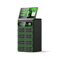 Station de location 4g 16 emplacements 6000mah Power Bank partagée avec partage d'écran Power Bank avec système de location Station de charge rapide