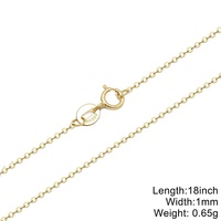 Collar de Oro Genuino Au585 de Gran Venta, Cadena Tipo Cable de Oro Sólido de 14K, Joyería de Oro Puro al por Mayor