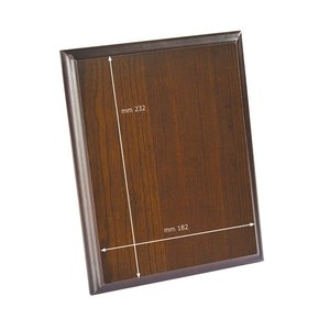 Plaque murale en bois de noyer 250x200x15 mm rectangulaire pour la décoration de la maison ou du bureau - Product Image 2