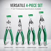 Vente directe usine Nouveaux pinces coupantes à fil, pinces à bec effilé, pinces professionnelles pour électricien, qualité industrielle en plastique 1/2
