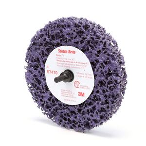 Scotchbrite 07470 disque XT propre et bande, grain Extra grossier, carbure de silicium, rouille et peinture, enlever l'accessoire 4" - Product Image 3