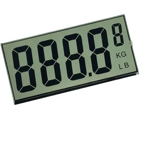 Display alfanumerico personalizzato TN LCD a 7 segmenti per schermo frontale del contatore di peso