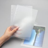 Pochettes pour mini-classeurs A5 A6 A7, sans fermeture éclair, pochettes pour feuilles mobiles, PVC souple, imperméables, enveloppes pour argent, inserts pour classeur