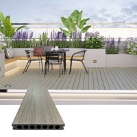 Planches de terrasse en composite WPC imperméables, résistantes et faciles à installer, de haute qualité, pour jardin