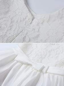 <span class=keywords><strong>Robe</strong></span> de baptême à fleurs formelles <span class=keywords><strong>pour</strong></span> occasions spéciales Broderies blanches <span class=keywords><strong>pour</strong></span> bébés filles Robes de baptême <span class=keywords><strong>pour</strong></span> la fête - Product Image 3