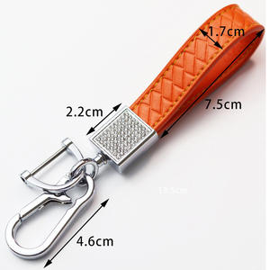 Strass cuir <span class=keywords><strong>voiture</strong></span> porte-clés pour femmes hommes universel diamant porte-clés boucles support <span class=keywords><strong>voiture</strong></span> accessoires luxe Promotion cadeau - Product Image 2