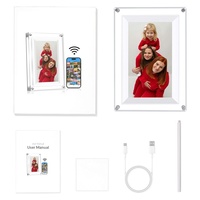 Bingkai Foto Digital Akrilik NFT 7-inci Multifungsi, Mendukung Video, WIFI, Cocok untuk Hadiah Rapat Tahunan, Dapat Digunakan di Luar Negeri