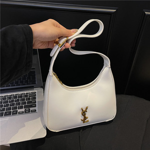 Bolso de Hombro Personalizado para Mujer, Estilo Moderno, Primavera 2026, Nuevo Estilo Simple Retro, Combinable con Todo, Diseño de Media Luna, Cierre de Cremallera, Poliéster - Product Image 3