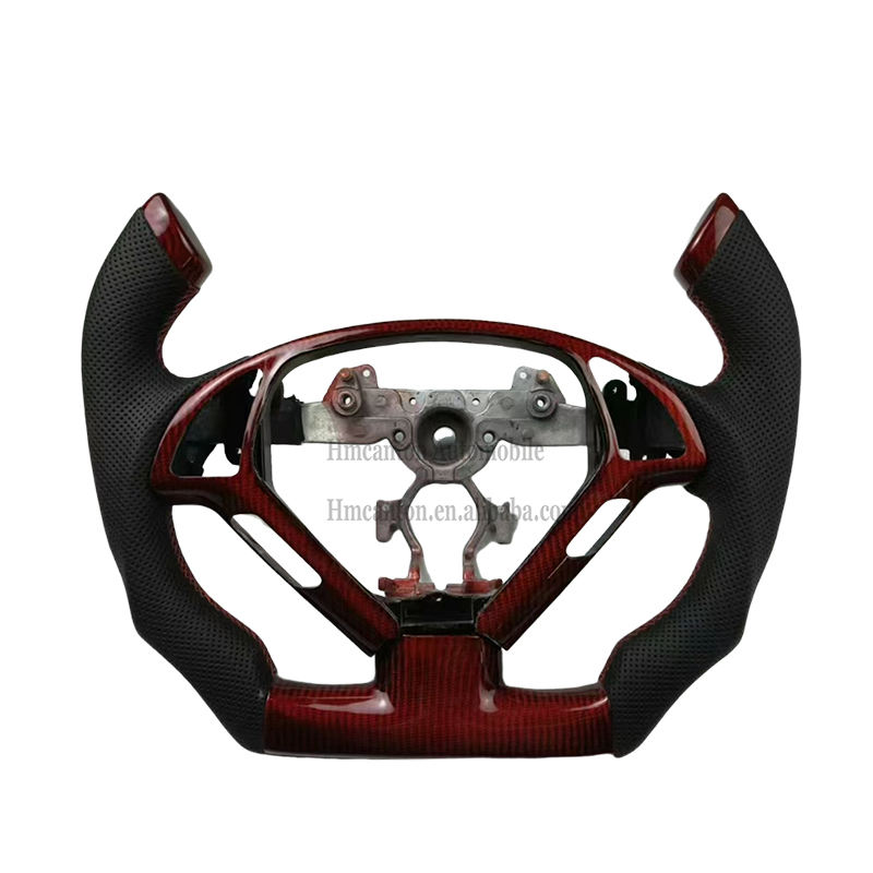 carbon+perforated leather+frame+Red Stitching