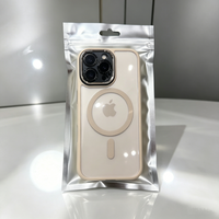 Bolsas de Mylar con Ventana Transparente, Bolsas Personalizadas con Cierre Esmerilado, Embalaje para Fundas de Teléfono, Accesorios para Celulares, iPhones y Teléfonos Móviles