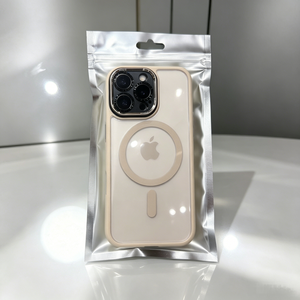 Sacs en Mylar avec fenêtre transparente, sacs à fermeture éclair givrés personnalisés, emballage pour étuis de téléphone portable, accessoires pour téléphones portables, téléphones en bois, iPhones - Product Image 2